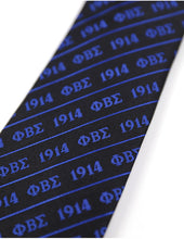 Load image into Gallery viewer, Phi Beta Sigma Black Neck Tie
