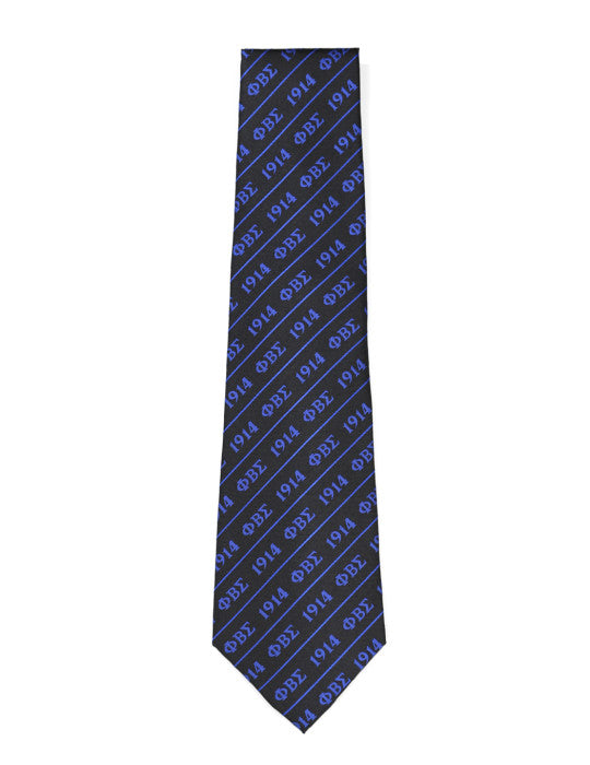 Phi Beta Sigma Black Neck Tie