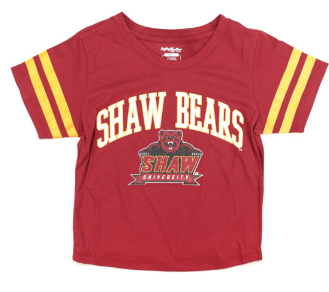 SHAW UNIVERSITY CROPPED T-SHIRT