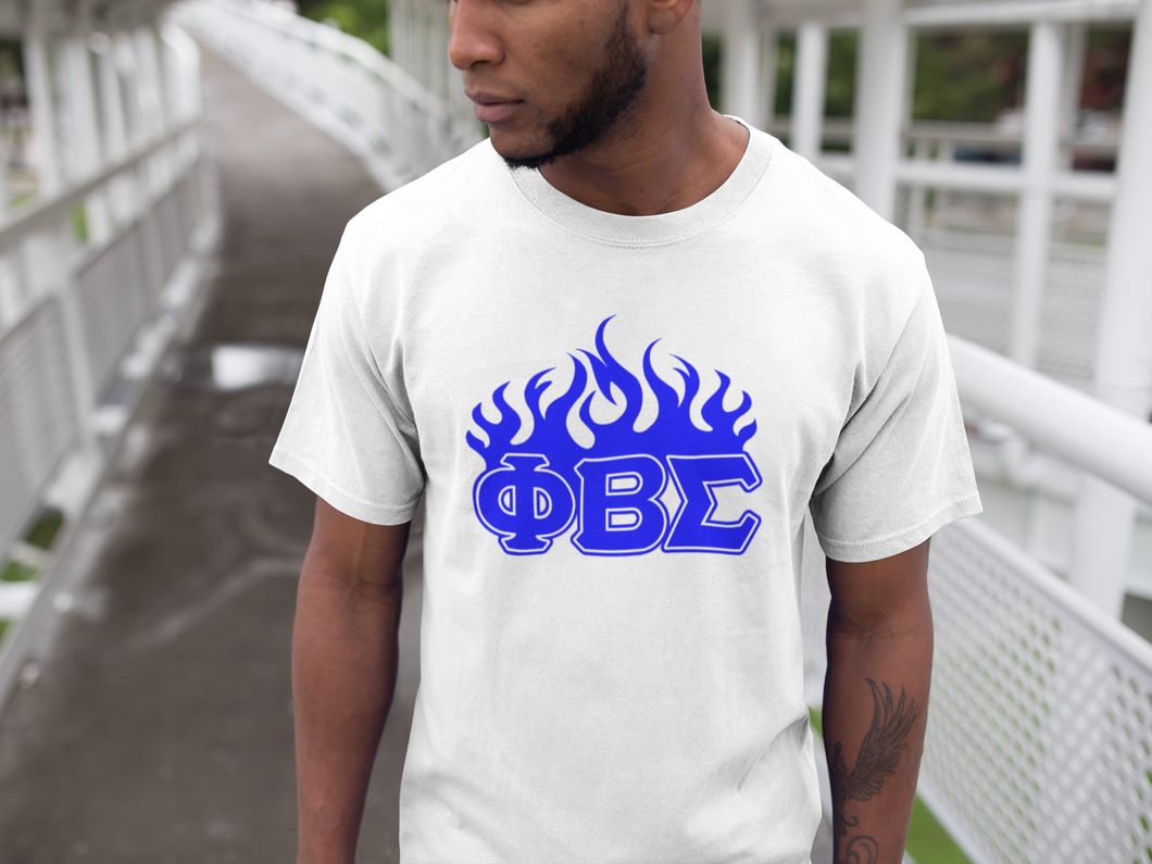 Phi Beta Sigma Blaze T-Shirt (White)