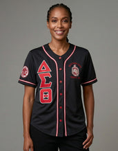 Load image into Gallery viewer, DELTA SIGMA THETA BASEBALL JERSEY_BLACK
