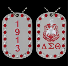 Load image into Gallery viewer, Delta Sigma Theta Double Sided Dog Tag
