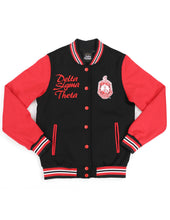 Load image into Gallery viewer, Delta Sigma Theta Fleece Fortitude Jacket (Red and Black)
