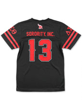 Load image into Gallery viewer, Delta Sigma Theta Football Jersey (Black)
