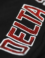 Load image into Gallery viewer, DELTA SIGMA THETA SEQUINS PATCH SWEATPANTS_BLACK
