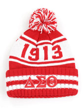 Load image into Gallery viewer, DELTA SIGMA THETA BEANIE WHITE
