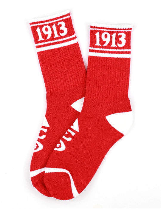 Delta Sigma Theta 1913 Red Socks