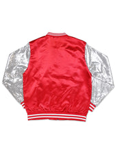 Load image into Gallery viewer, DST SATIN SEQUIN JACKET_RED
