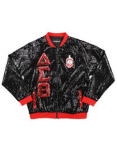 Load image into Gallery viewer, Delta Sigma Theta Satin Sequins Jacket
