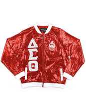 Load image into Gallery viewer, DST SEQUIN JACKET_RED
