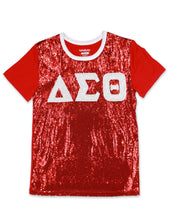 Load image into Gallery viewer, DST SEQUIN TEE_RED
