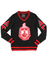 Load image into Gallery viewer, DST WOOL V-NECK SWEATER_BLACK
