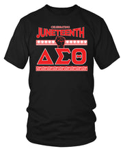 Load image into Gallery viewer, Delta Sigma Theta Juneteenth Black T-Shirt
