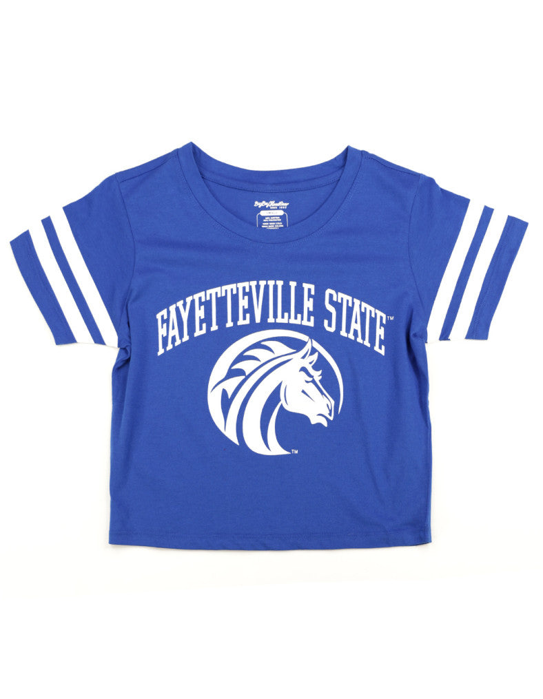 FAYETTEVILLE STATE CROPPED TEE