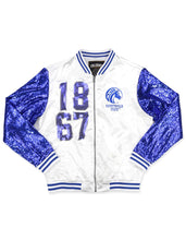 Load image into Gallery viewer, FAYETTEVILLE STATE SATIN JACKET
