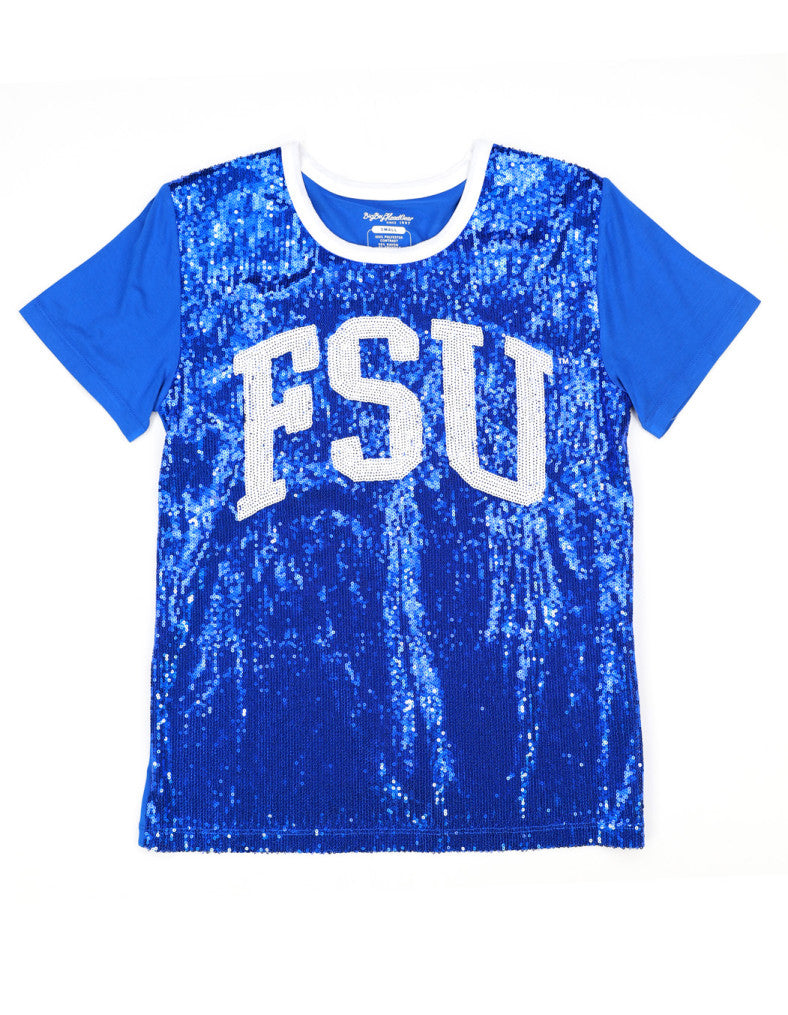 FAYETTEVILLE STATE SEQUIN TEE