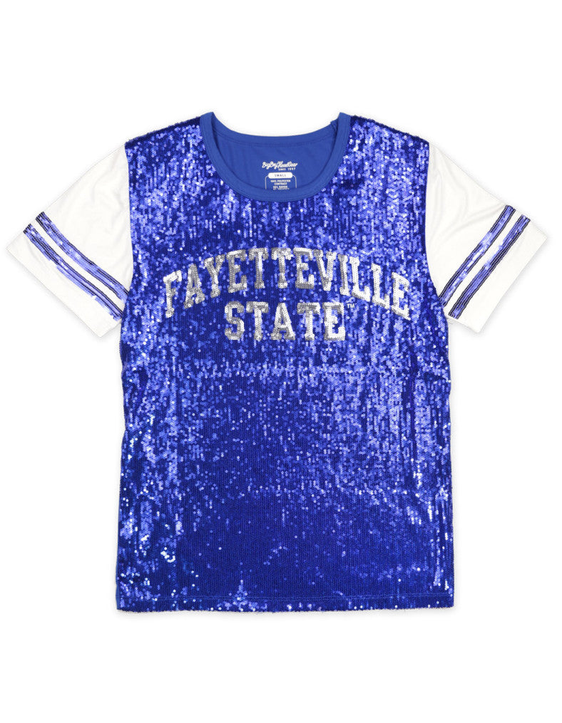 FAYETTEVILLE STATE SEQUIN TEE