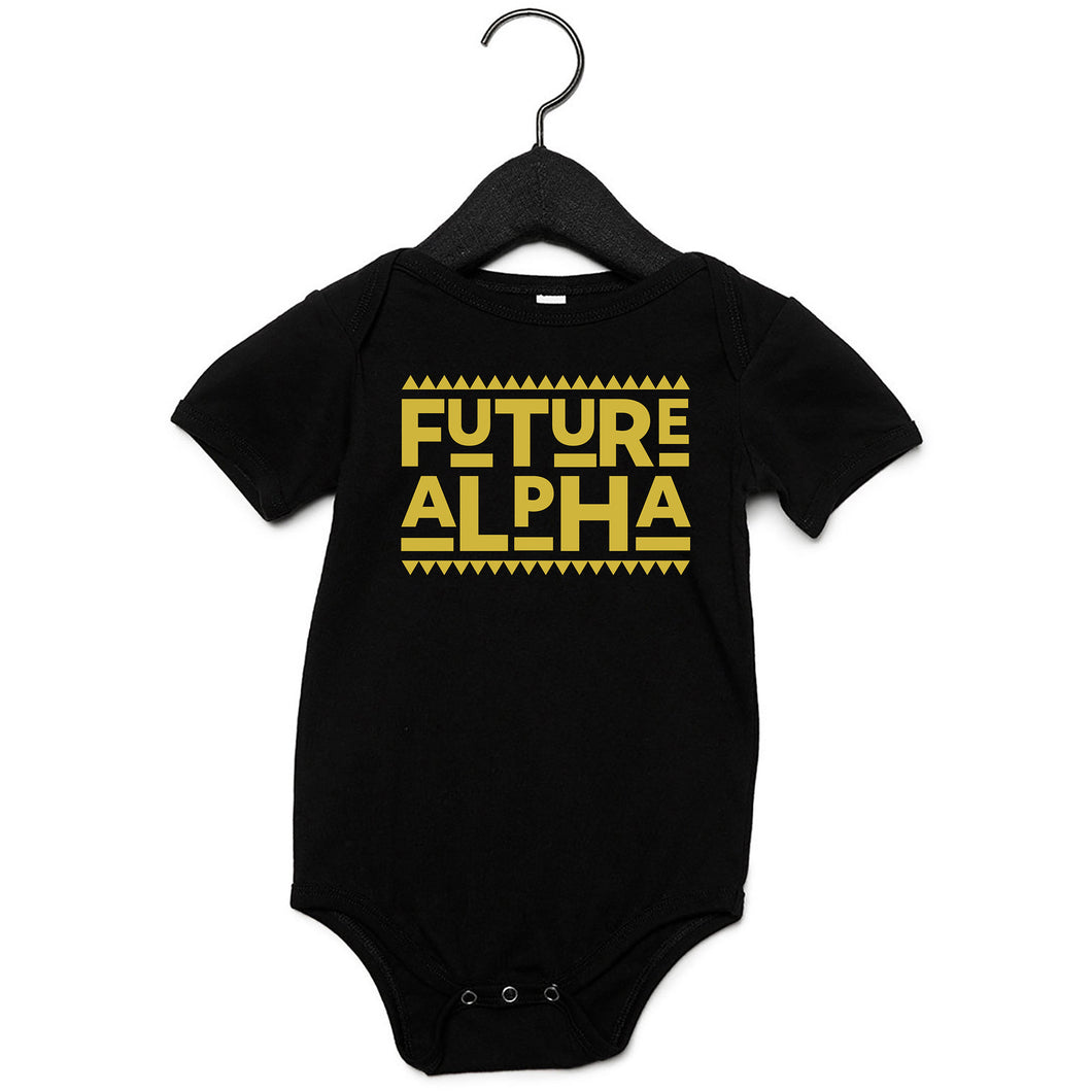 Future Alpha Black Onesie