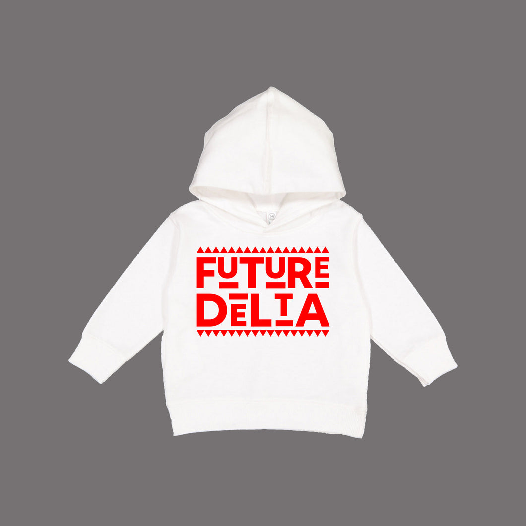 Future Delta Martin White Toddler Pullover Fleece Hoodie