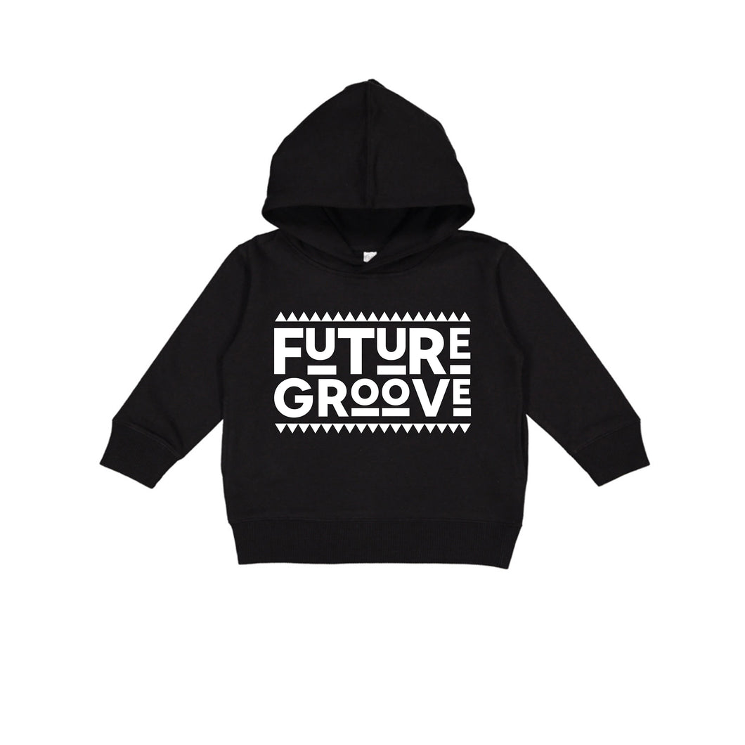 Future Groove Martin Black Toddler Pullover Fleece Hoodie