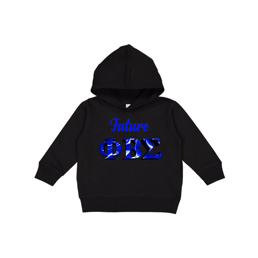 Future Phi Beta Sigma 3D Black Toddler Pullover Fleece Hoodie