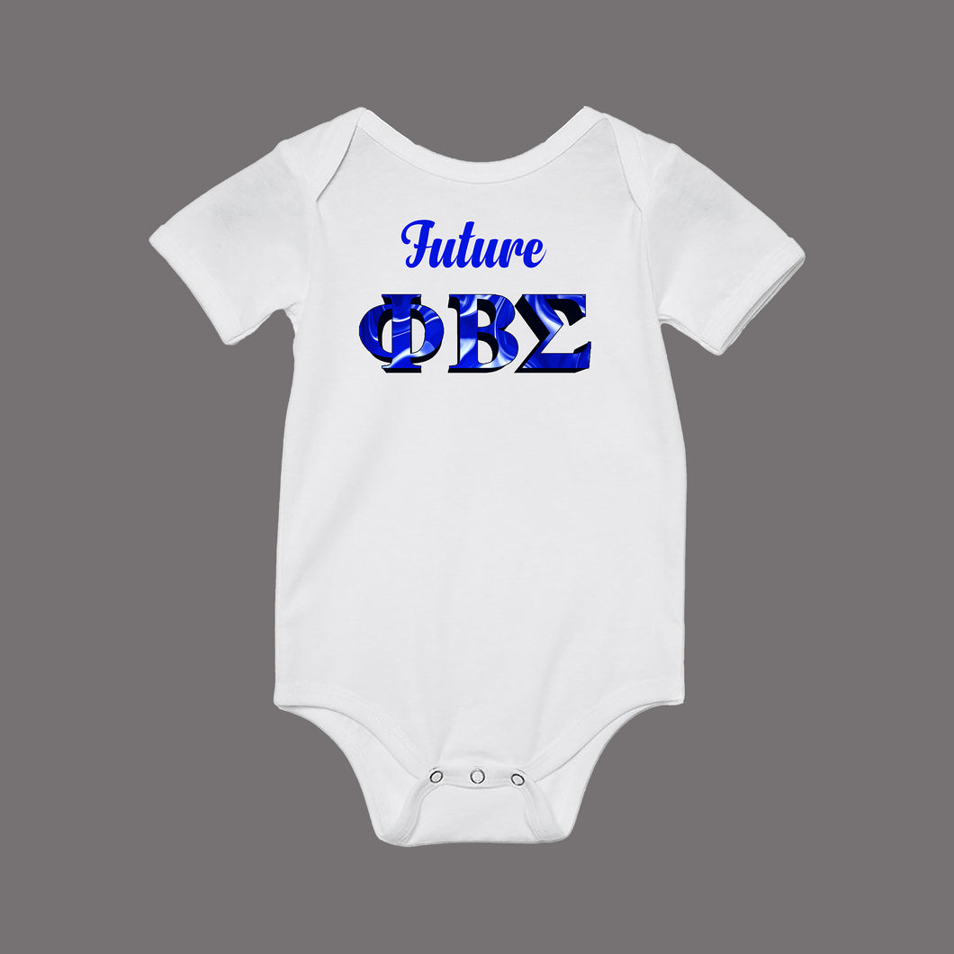 Future Phi Beta Sigma 3D White Onesie