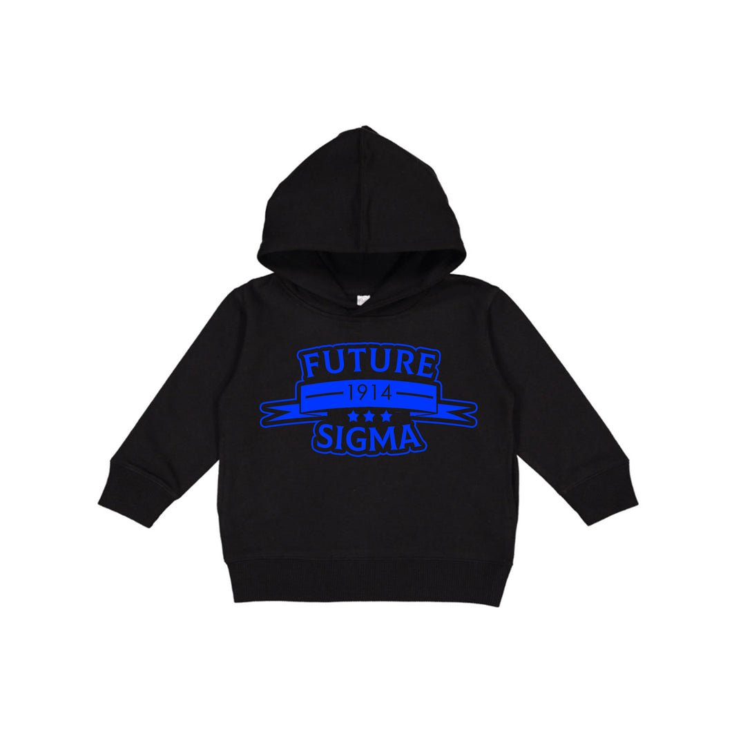 Future Sigma Ribbon Black Toddler Pullover Fleece Hoodie