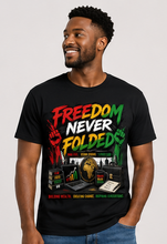 Load image into Gallery viewer, Juneteenth Freedom Never Folded T-Shirt
