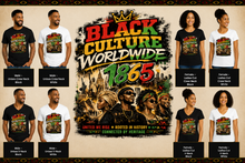 Cargar imagen en el visor de la galería, Juneteenth Black Culture Worldwide 1865 T-Shirt
