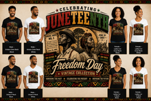 Cargar imagen en el visor de la galería, Juneteenth Freedom Day T-Shirt

