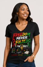 Load image into Gallery viewer, Juneteenth Freedom Never Folded T-Shirt
