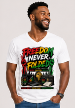 Load image into Gallery viewer, Juneteenth Freedom Never Folded T-Shirt
