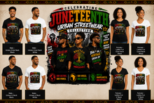 Cargar imagen en el visor de la galería, Juneteenth Urban Streetwear T-Shirt
