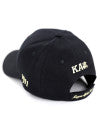 Load image into Gallery viewer, KAP LETTER BALL CAP_BLACK
