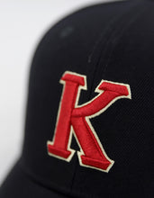 Load image into Gallery viewer, KAP LETTER BALL CAP_BLACK
