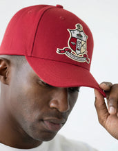 Load image into Gallery viewer, KAP CREST BALL CAP_CRIMSON
