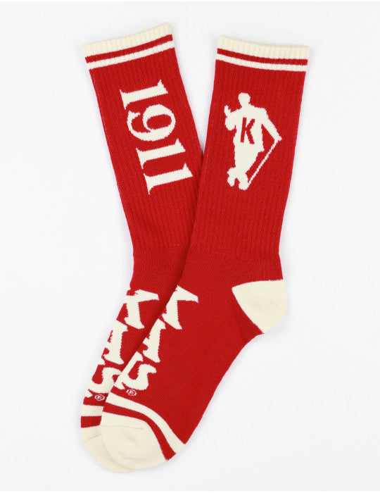 KAPPA ALPHA PSI RED/WHITE SOCKS