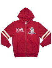 Load image into Gallery viewer, KAPPA ALPHA PSI Letters-Shield Zip Up Hoodie

