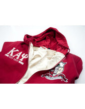 Load image into Gallery viewer, KAPPA ALPHA PSI Letters-Shield Zip Up Hoodie
