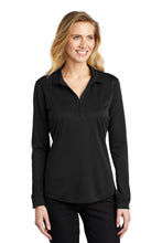 Cargar imagen en el visor de la galería, Port Authority  ®  Women&#39;s Silk Touch  ™   Performance Long Sleeve Polo. L540LS
