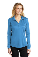 Cargar imagen en el visor de la galería, Port Authority  ®  Women&#39;s Silk Touch  ™   Performance Long Sleeve Polo. L540LS
