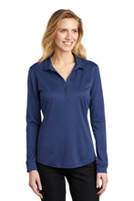 Load image into Gallery viewer, Port Authority  ®  Women&#39;s Silk Touch  ™   Performance Long Sleeve Polo. L540LS
