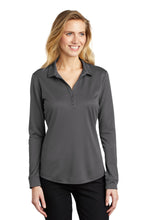 Cargar imagen en el visor de la galería, Port Authority  ®  Women&#39;s Silk Touch  ™   Performance Long Sleeve Polo. L540LS
