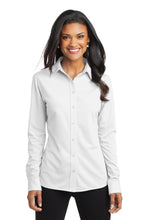 Load image into Gallery viewer, Port Authority ®  Women&#39;s Dimension Knit Dress Shirt. L570
