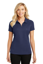 Cargar imagen en el visor de la galería, Port Authority ®  Women&#39;s Pinpoint Mesh Zip Polo. L580
