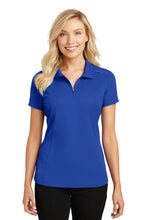 Cargar imagen en el visor de la galería, Port Authority ®  Women&#39;s Pinpoint Mesh Zip Polo. L580
