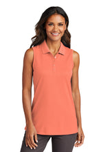 Load image into Gallery viewer, Port Authority ®  Women&#39;s Dry Zone ®  UV Micro-Mesh Sleeveless Polo LK110SV
