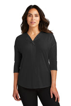 Load image into Gallery viewer, Port Authority ®  Women&#39;s Concept 3/4-Sleeve Soft Split Neck Top. LK5433
