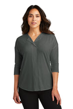 Load image into Gallery viewer, Port Authority ®  Women&#39;s Concept 3/4-Sleeve Soft Split Neck Top. LK5433
