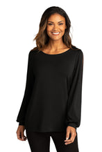 Cargar imagen en el visor de la galería, Port Authority  ®  Women&#39;s Luxe Knit Jewel Neck Top. LK5600
